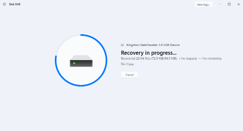 Click the Recover Button to Restore Selected Files Click the Recover Button to Restore Selected Files