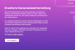 Erweiterte Kamerawiederherstellung (ACR)