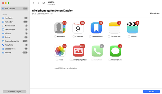 iPhone Datenwiederherstellungssoftware für Mac iPhone Datenwiederherstellungssoftware für Mac