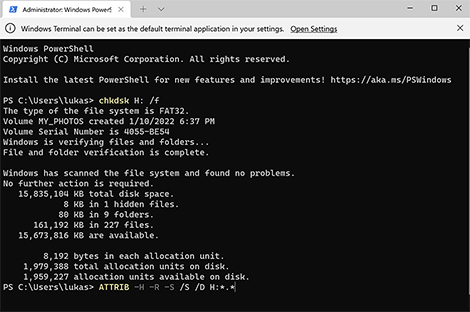 Recover Files Deleted from the Recycle Bin with the Command Prompt