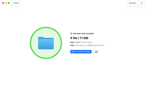 Recupera dal disco rigido Mac