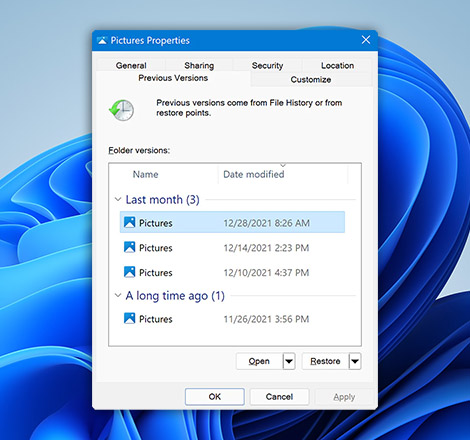 Restore Deleted Files using Previous Versions Restore Deleted Files using Previous Versions
