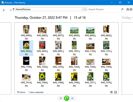 Use the File History Feature Use the File History Feature