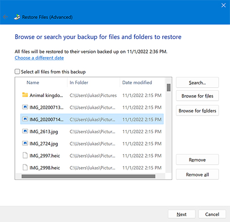 Use the Legacy Backup and Restore (Windows 7) Feature Use the Legacy Backup and Restore (Windows 7) Feature