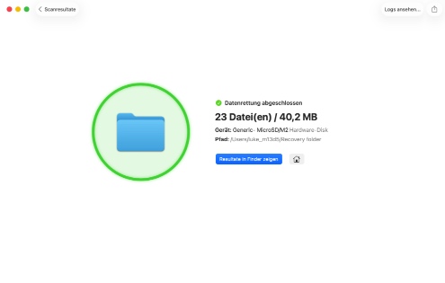 Stellen Sie die gelöschten Mac-Daten von Ihrer SD-Karte wieder her