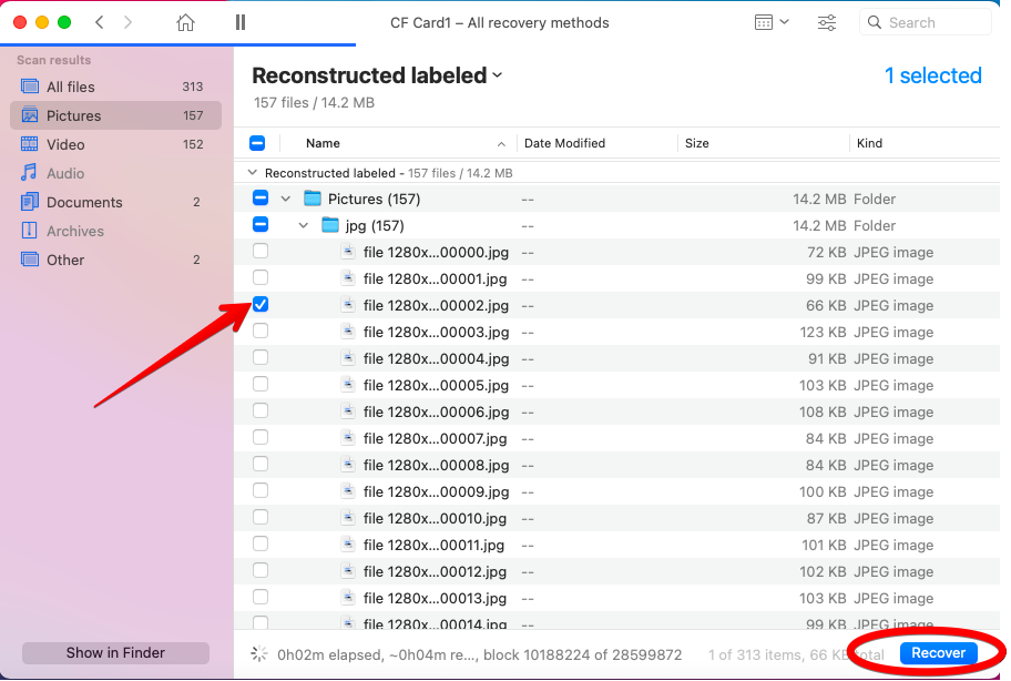 freeware for compact flash recovery Mac